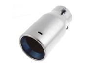 78mm Inlet Dia Stainless Steel Car Exhaust Muffler Tip Titanium Color