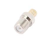 SMB Female to F Type Female Jack Straight SMB F Coaxial Adapter Coupler