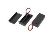 2pcs Plastic Battery Holder Case w ON OFF Switch for 2 x 1.5V AA Batteries