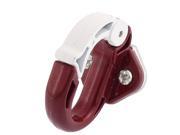 Unique Bargains Burgundy White Metal Screw Fixing Sundries Hanging Holder Motorcycle Helmet Hook