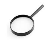 Unique Bargains 85mm Long Grip 90mm Glass Lens Black Plastic Frame Handheld Magnifier 5X