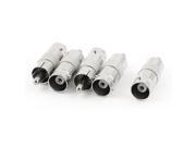 5pcs RCA Male to BNC Female Coaxial Adapter Connector M F for CCTV Camera