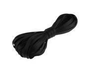 Unique Bargains Black Flexible Polyester Braided Expandable Wire Sleeve Sleeving 24M