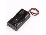 Plastic Spring Type Batteries Box Case Holder Container for 2 x 1.5V AA Battery