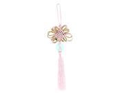 Unique Bargains Pink Chinese Knots Pendant Hanging Interior Decorations DIY Tassel Handicraft