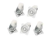 Chair Furniture Trolley Carts 1 25mm PP Wheel Swivel Top Plate Caster 5pcs