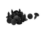 20 Pcs Black Plastic Defender Fender Push Type Mat Clips for Toyota