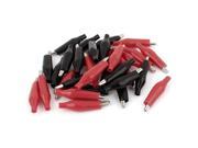 32pcs Crocodile Alligator Test Clip for Electrical Jumpers Wire Cable Red Black