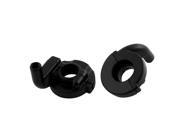 Unique Bargains 2 Pcs Black Metal Motorcycle Throttle Cable Mount Line Clamp Holder