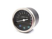 Unique Bargains 0 12000r min Round Shape Analog Tachometer Gauge for GN Motorcycle Scooter