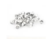 Unique Bargains Motorbike Scooter License Plate Bolt Hex Cap Screws Silver Tone 20 Pcs