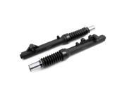 2 Pcs 460mm Long Black Silver Tone Motorcycle Front Shock Absorber for ZY125