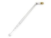 150mm to 450mm 5 Sections FM Radio TV Telescopic Antenna Replacement Silver Tone