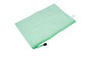 Unique Bargains Soft Plastic Zippered 34cm x 23.5cm A4 Paper Red Folder Holder Bag