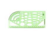 Unique Bargains Green Educational Stationery Measuring Template Ruler Guide for Students