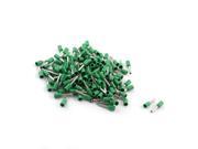 Unique Bargains 160 Pieces E1008 1.0mm2 Wire Green Insulated Tublar Tube Ends Terminals