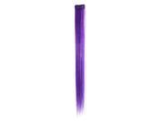 Unique Bargains Cosplay 44cm Length Straight Artificial Clip On Hairpiece Wig Ponytail Purple