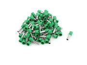 Unique Bargains 100 Pieces 6mm2 Crimp Cord Wire End Terminal Bootlace Ferrule Connector Green