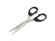 Unique Bargains Home School Sewing Paper Scissors Hand Tool Silver Tone Black 6.3 Long