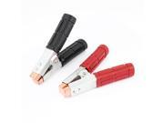 Red Black Handle Alligator Test Clamp Battery Clip 2000A 2 Pcs for Car