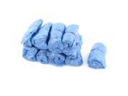 Unique Bargains 100 x Water Resistant Nonslip Elastic Band One off Shoes Cover Blue