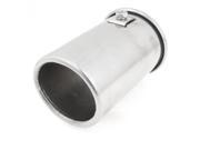 Unique Bargains Stainless Steel 2.5 Inlet Exhaust Tip Muffler Silver Tone for Car Auto