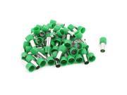 Unique Bargains 50 Pieces 5AWG Crimp Cord Wire End Terminal Bootlace Ferrule Connector Green