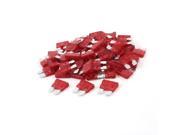Vehicle Car 10A 10Amp Red Body Two Prong Blade ATC Fuse 100 Pcs
