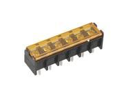 5 Pcs 6 Positions Covered Screw Barrier Terminal Block 300V 30A