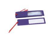 Unique Bargains 5 Pieces Bookmark 3x Magnification Fresnel Lens Reading Magnifier Purple
