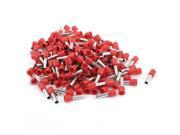 200 Pieces 6mm2 Crimp Cord Wire End Terminal Bootlace Ferrule Connector Red