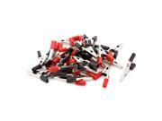 15 Pairs 55mm Length Electric Alligator Test Clip Clamp Red Black