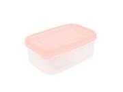 Unique Bargains Pink Case Clear Rectangular Airtight Container Crisper Kitchen Ware