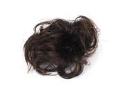 Unique Bargains Ladies Hair Wave Scrunchie Bun Curly Wig Ponytail Hairpiece Black Coffee Color