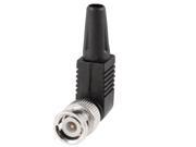 Unique Bargains Coax Coaxial Cable Adapter BNC Male Plug 90 Degree Bent Connector