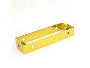 Unique Bargains Motorcycle Adjustable Angle Gold Tone Metal License Plate Holder Bracket