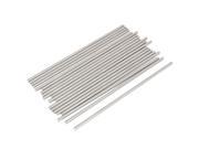 Unique Bargains 20 Pcs RC Airplane Model Part Stainless Steel Round Rods Axles Bars 3mm x 120mm