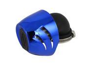Unique Bargains 33mm 57mm Blue Inlet Air Intake Cone Filter for Motorbike Motorcycle