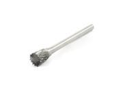 Unique Bargains Hardware 6mm x 8mm Inverted Conical Double Cut Tungsten Carbide Rotary File