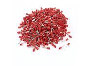 Unique Bargains 1000pcs E1010 Red Insulated Tube Ends Terminals for 18 AWG Wire Cable