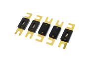 Unique Bargains 5 x Gold Tone Plated Sheet 100A Rated ANL Fuse for Auto