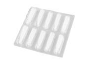 Unique Bargains 10pcs Clear Plastic Disposable Caps 3F for Makeup Tattoo Needle Tip