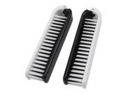 Unique Bargains Foldable Pocket Hair Care Comb Wide Fine Tooth Double End 2 Pcs