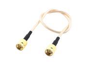 Unique Bargains 26.5mm SMA Male to Male Jack RF Antenna Coaxial Cable Adapter Connector