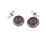 Unique Bargains Pair Auto Car 45mm Silk Diaphragm Dome Tweeters Voice Coil 180W 4 Ohm