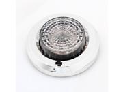 Unique Bargains Van Car Round Shaped 15 Blue LED On Off Flash Switch Interior Map Lamp