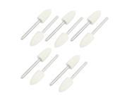 Unique Bargains Polishing Buffing 6mm Conical Wool Bob 2.3mm Shank Replacement 10 Pcs