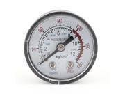 Unique Bargains 0 180PSI 1cm Thread Connector Round Dial Gaseous Air Pressure Gauge