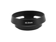 40.5mm Thread Metal Screw In Mount Vented Lens Hood Cover Shade Replacement