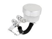 Brake Fluid Reservoir Silver Tone Remoulded Cylindrical Motorcycle Pump Oil Cup